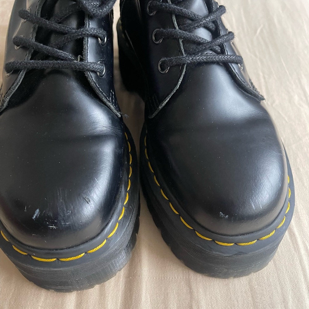 Dr martens jadon 8 hi smooth leather boots - Picture 5 of 7